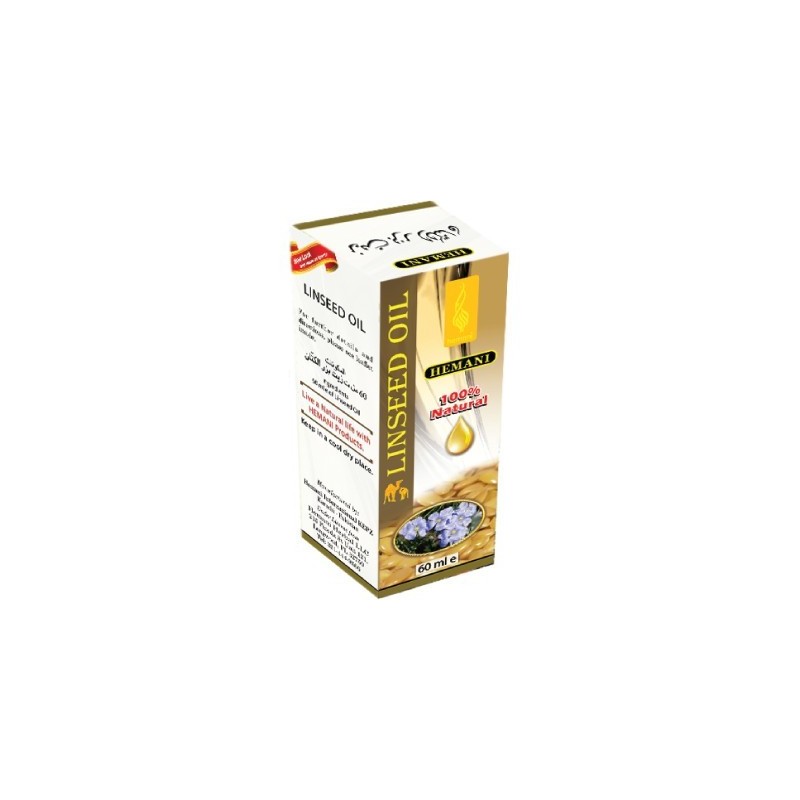 HUILE DE GRAINES DE LIN HEMANI 60ML x12